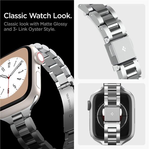 Spigen Spigen Modern Fit 316L Band, ασημί - Apple Watch 41mm/40mm/38mm 13186167 8809896746731