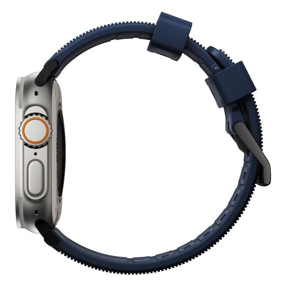 Nomad Nomad Rugged Strap, ατλαντικό μπλε/μαύρο - AW Ultra 2/1 49mm 9/8/7 45mm/6/SE/5/4 44mm/3/2/1 42mm
