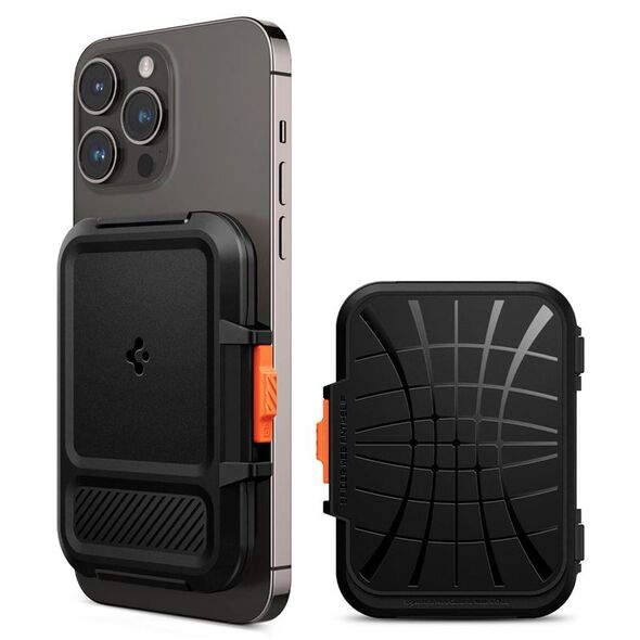 Spigen Spigen iPhone Lock Fit Πορτοφόλι με MagSafe, μαύρο