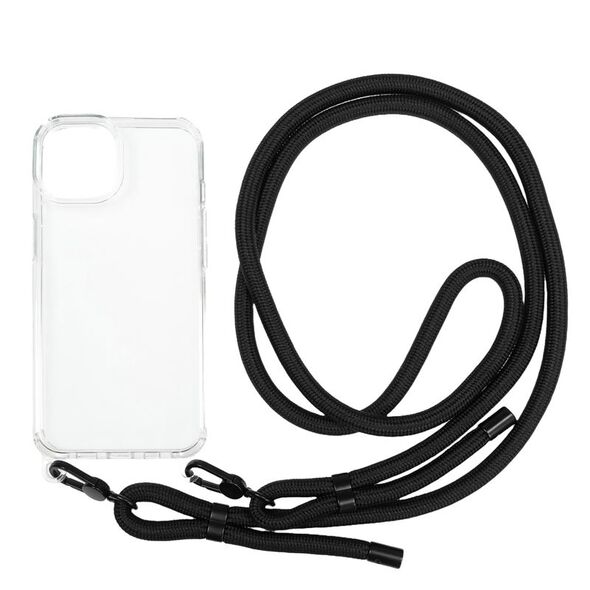 Θήκη με κορδόνι Mobile Origin, διαφανής - iPhone 14