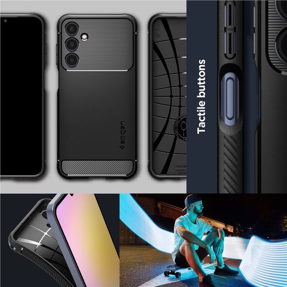 Spigen Spigen Rugged Armor, matte black - Samsung Galaxy A25 5G