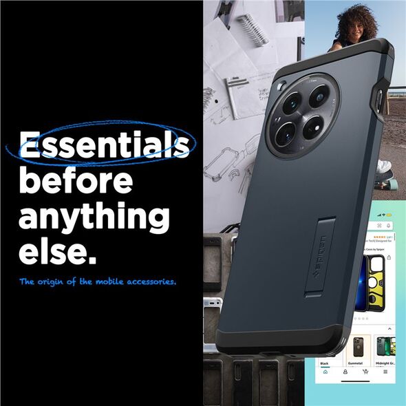 Spigen Spigen Tough Armor, metal slate - OnePlus 12