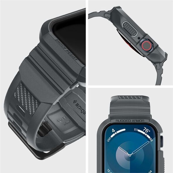Spigen SPIGEN RUGGED ARMOR ”PRO” APPLE WATCH 4 / 5 / 6 / 7 / 8 / 9 / SE (44 / 45 MM) DARK GREY