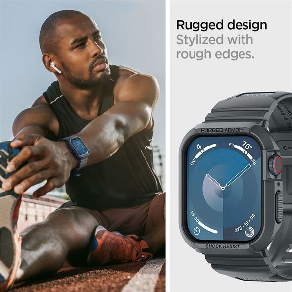 Spigen SPIGEN RUGGED ARMOR ”PRO” APPLE WATCH 4 / 5 / 6 / 7 / 8 / 9 / SE (44 / 45 MM) DARK GREY