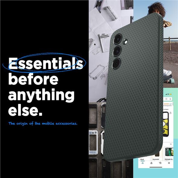 Spigen Spigen Liquid Air, abyss green - Samsung Galaxy A55