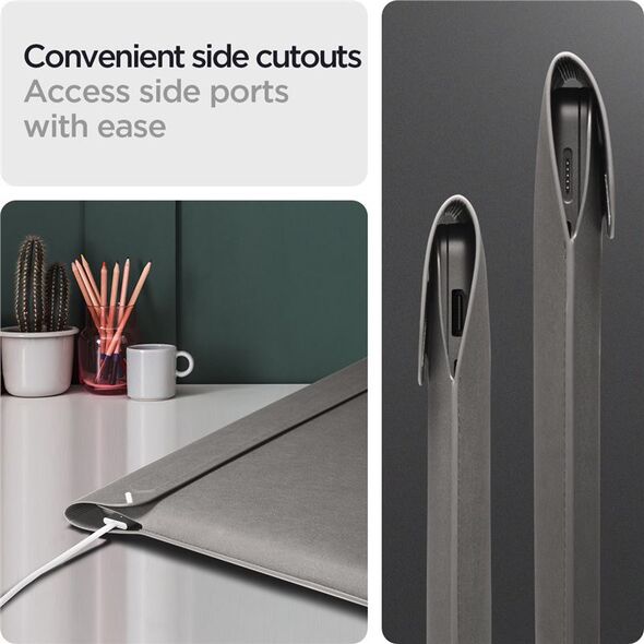 Spigen Spigen Valentinus S Θήκη για Laptop, γκρι πόλης - 16"