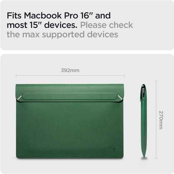 Θήκη Spigen Spigen Valentinus S Laptop Sleeve, jeju green - 16"