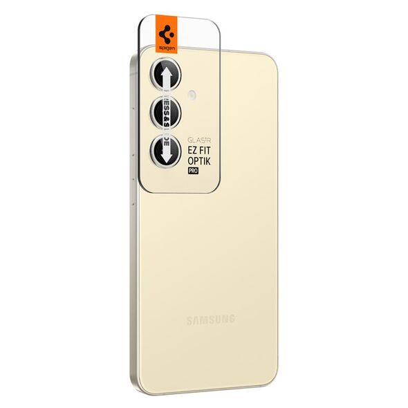 Spigen Spigen Glass tR EZ Fit Optik Pro 2 Pack, yellow - Samsung Galaxy S24+
