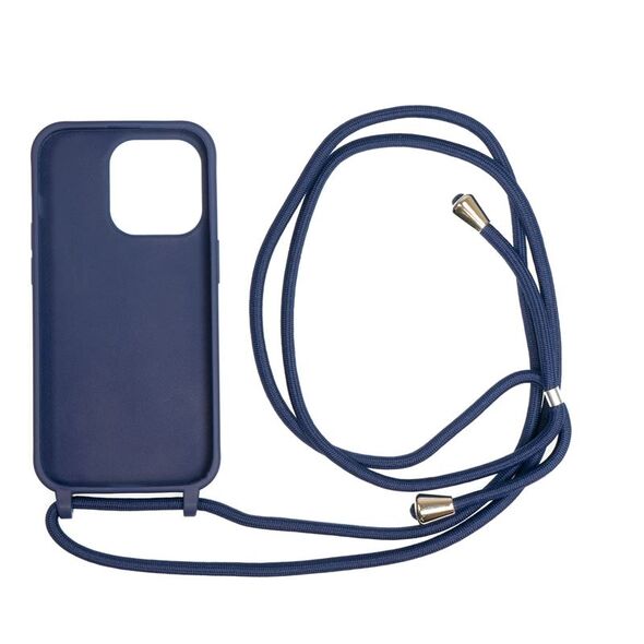 Mobile Origin Lanyard Case - Θήκη με λουράκι, μπλε για iPhone 14 Pro