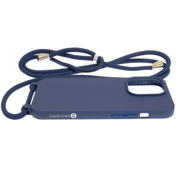 Mobile Origin Lanyard Case - Θήκη με λουράκι, μπλε για iPhone 14 Pro