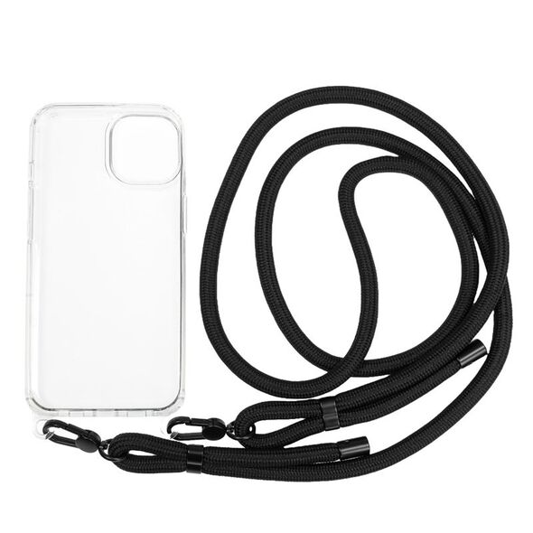 Θήκη με κορδόνι Mobile Origin, διαφανής - iPhone 14