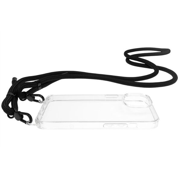 Θήκη με κορδόνι Mobile Origin, διαφανής - iPhone 14