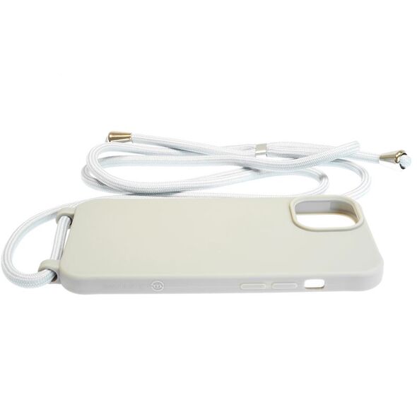 Mobile Origin Θήκη με Λουράκι Ανοιχτό Γκρι - iPhone 14