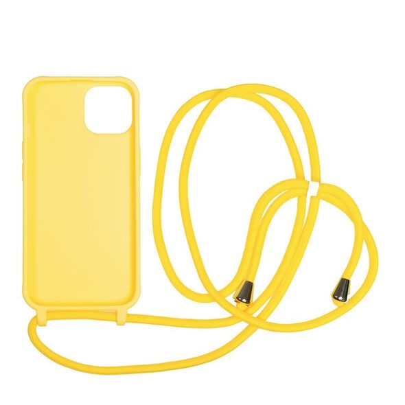 Mobile Origin Θήκη με Λουράκι Κίτρινο - iPhone 14