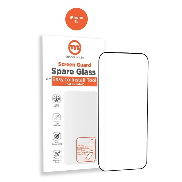 Mobile Origin Orange Screen Guard Spare Glass - προστατευτικό γυαλί οθόνης για iPhone 15