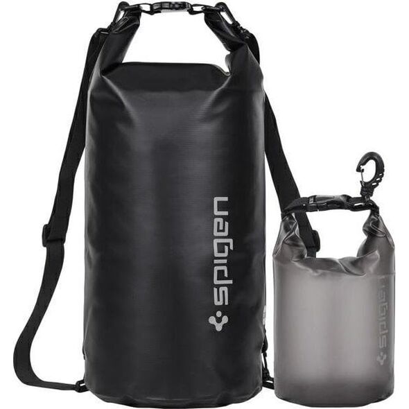 Spigen Spigen Universal Waterproof Bag A630 μαύρο/black καθολικές δύο αδιάβροχες τσάντες (20L και 2L) AMP04534