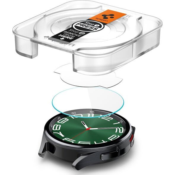 Spigen Glass tR EZ Fit 2 Pack - Samsung Galaxy Watch6 Classic 47mm