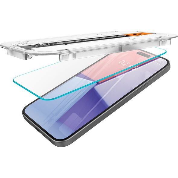 Spigen Spigen Glass tR EZ Fit 2 Pack, transparency - iPhone 15 Plus