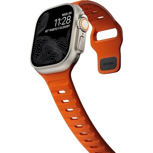 Nomad Nomad Sport Strap M/L, πορτοκαλί - AW Ultra 2/1 (49mm) 9/8/7 (45mm)/6/SE/5/4 (44mm)/3/2/1 (42mm)