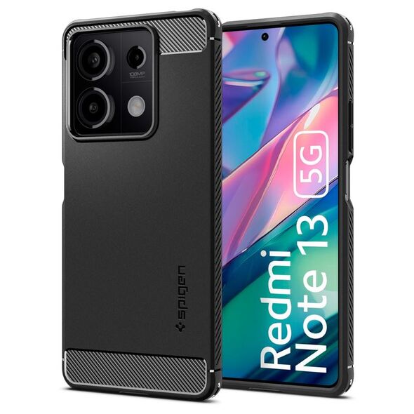 Spigen Spigen Rugged Armor, matte black - Xiaomi Redmi Note 13 5G