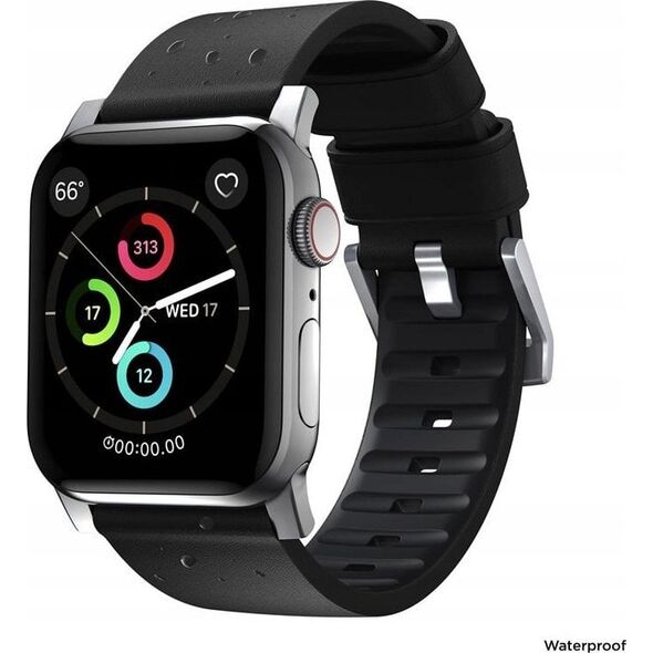 Nomad Nomad Active Strap Pro Black, silver - AW 44/42 mm