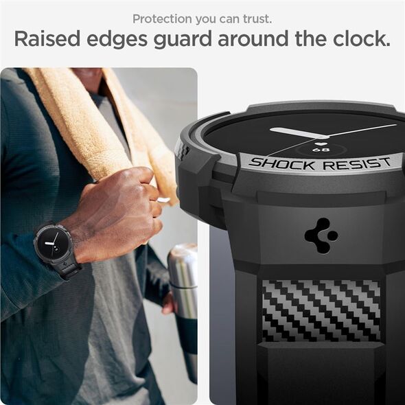 Spigen Spigen Rugged Armor Pro, black - Google Pixel Watch/Watch 2