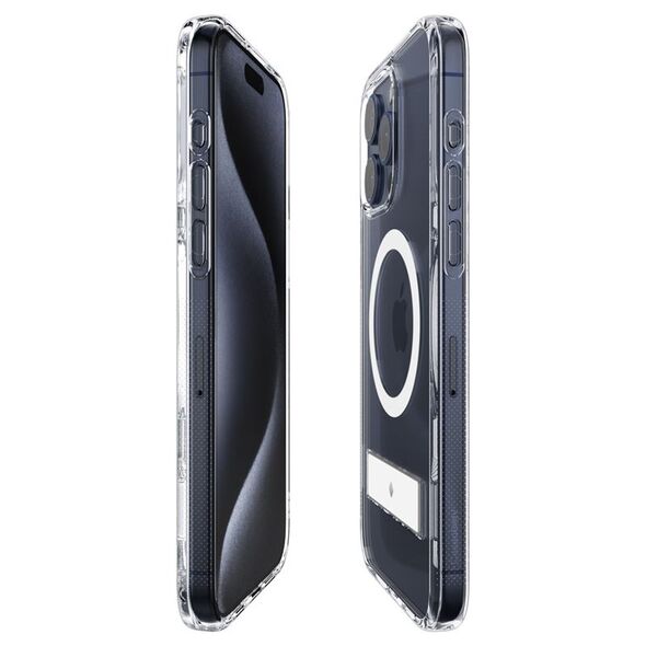 Spigen Spigen Caseology Capella MagSafe Kickstand, clear white - iPhone 15 Pro