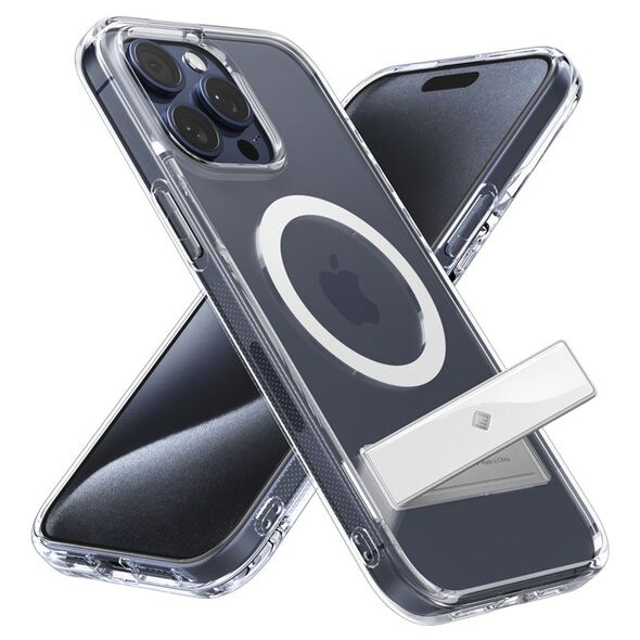 Spigen Spigen Caseology Capella MagSafe Kickstand, clear white - iPhone 15 Pro