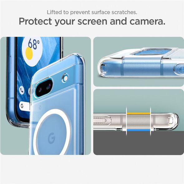 Spigen Spigen Ultra Hybrid OneTap Metal Ring MagSafe,  λευκό - Google Pixel 8a