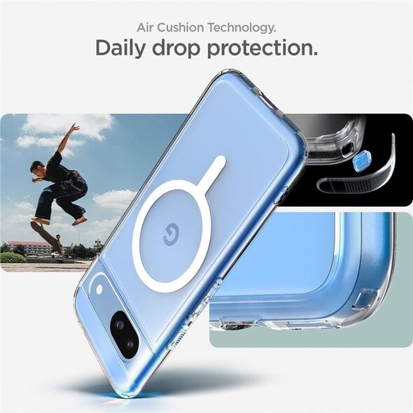 Spigen Spigen Ultra Hybrid OneTap Metal Ring MagSafe,  λευκό - Google Pixel 8a