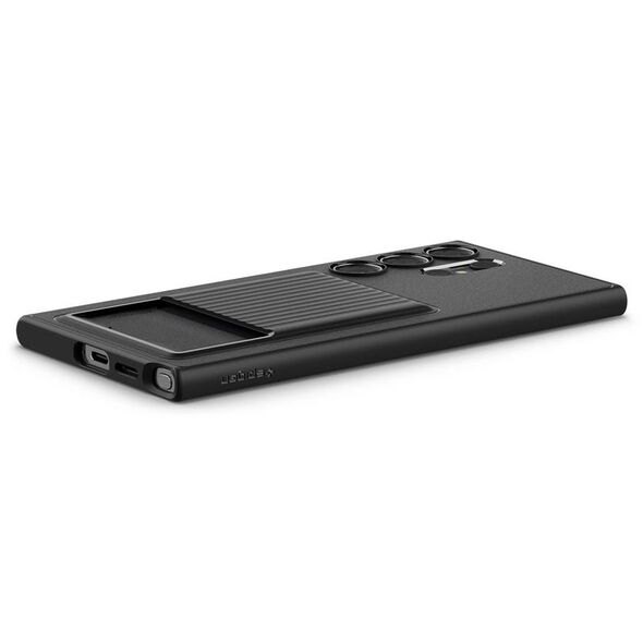 Spigen Spigen Liquid Slot, μαύρο ματ - Samsung Galaxy S24 Ultra