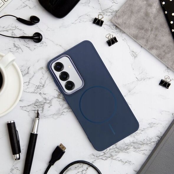 Θήκη FRAME MAG COVER συμβατή με MagSafe για SAMSUNG S25 ULTRA μπλε