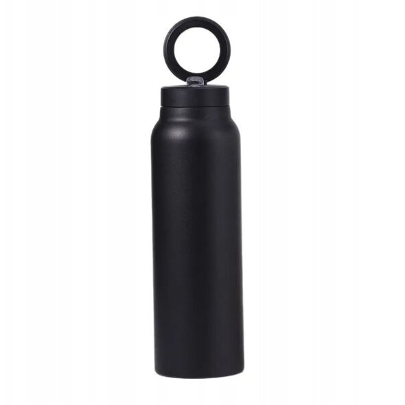 Butelka / bidon na wodę metal z uchwytem kompatybilnym z Magsafe 950ml czarny