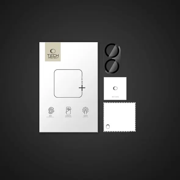 Szkło na obiektyw aparatu Tech-Protect Cam Fit+ Apple iPhone 16 / 16 Plus Clear
