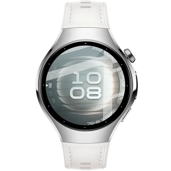 Szkło hybrydowe Bizon Glass Watch Edge Hybrid dla Huawei Watch 5 42mm czarne