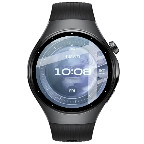 Szkło hybrydowe Bizon Glass Watch Edge Hybrid dla Huawei Watch 5 46mm czarne