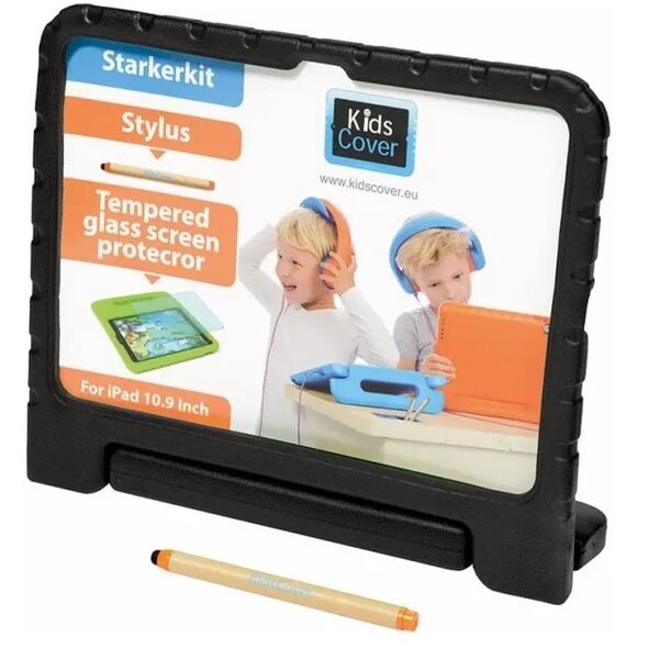 PARAT KidsCover για iPad 10ης Γεν./11ης Γεν. συμπεριλαμβανομένου StylusPen και σκληρυμένης προστασίας οθόνης - μαύρο