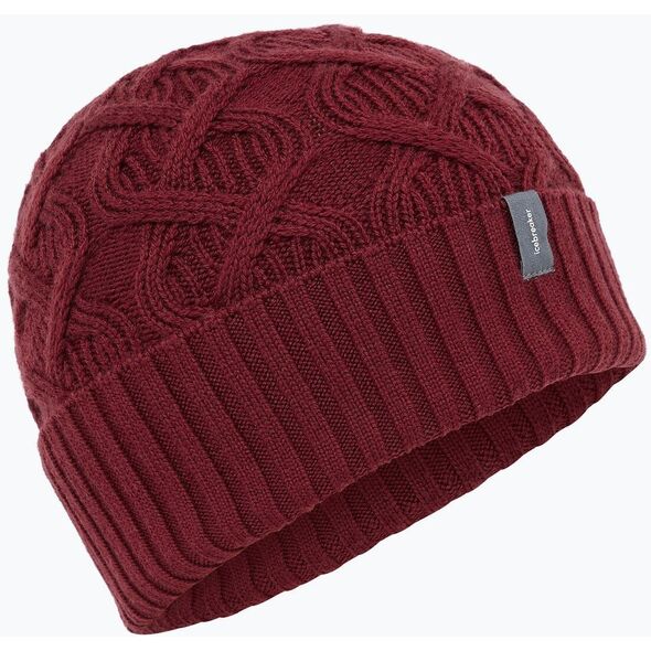 Χειμερινό σκουφάκι Icebreaker Merino Cable Knit Beanie - port