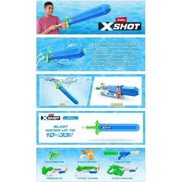X-Shot - Water Warfare - Water Sword 2in1 (118122)