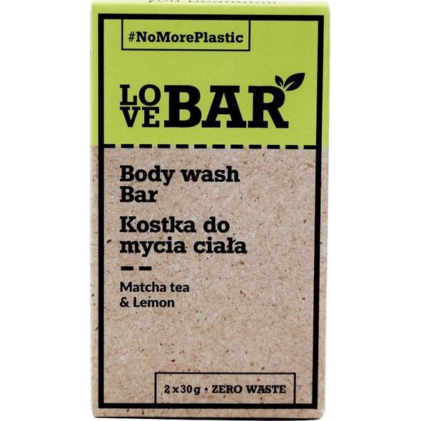 Love Bar LOVE BAR_Body Wash Bar kostka do mycia ciała Matcha Limonka 2x30g