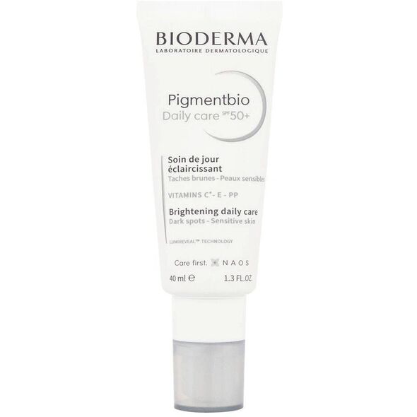 Bioderma Pigmentbio Daily Care SPF 50+ dieninis šviesinamasis veido kremas, 40 ml