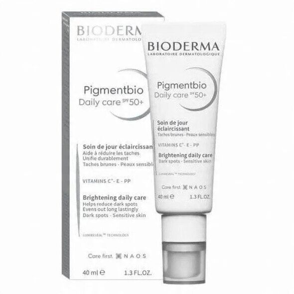 Bioderma Pigmentbio Daily Care SPF 50+ dieninis šviesinamasis veido kremas, 40 ml
