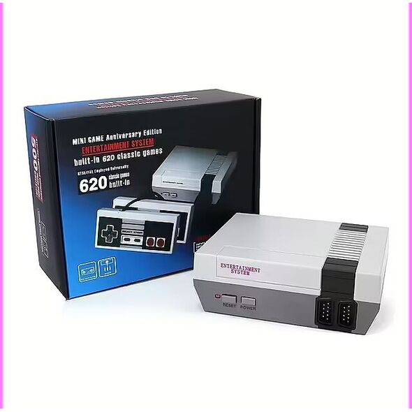 Κονσόλα παιχνιδιών RoGer Retro με 620 παιχνίδια / 2 χειριστήρια παιχνιδιών / έξοδος τηλεόρασης