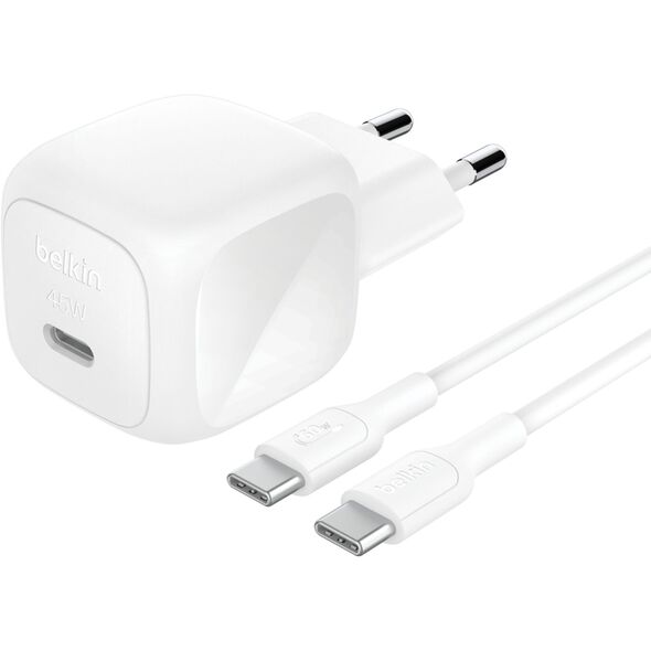Belkin BOOST Charge USB-C 45W PD PPS+USB-C Kab.ws WCA013kq1MWH-B6