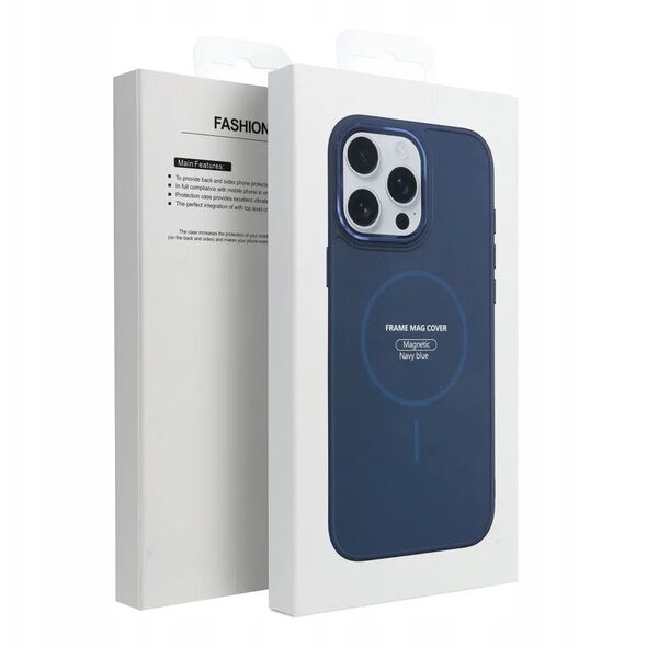 Θήκη FRAME MAG COVER συμβατή με MagSafe για IPHONE 14 PRO MAX μπλε