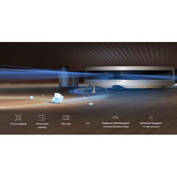 TP-Link Tapo RV20 Max robotický vysavač s mopem (LiDAR, 2,4 GHz, BT, bílý)