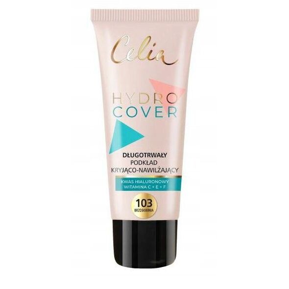 CELIA Hydro Cover Długotrwały podkład kryjąco-nawilżający 103 Brzoskwinia 30 ml