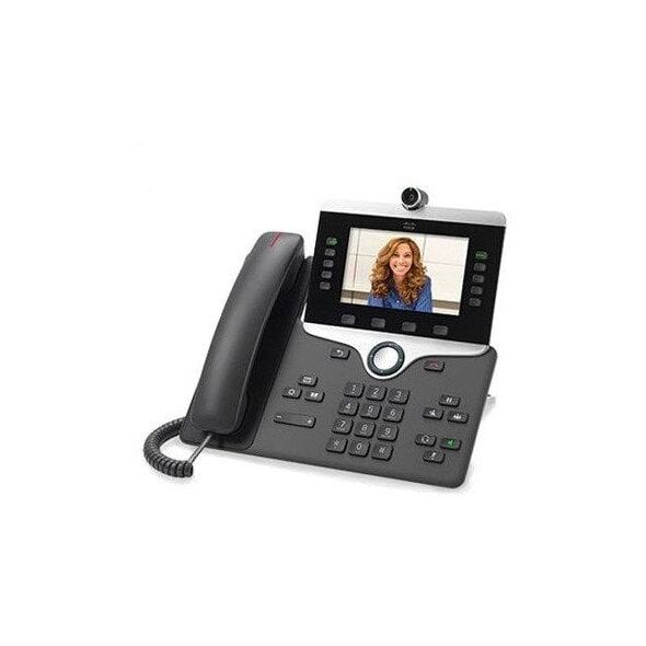 Cisco IP Phone 8865 - IP-τηλέφωνο βίντεο - με ψηφιακή κάμερα, διεπαφή Bluetooth - SIP, SDP - 5 γραμμές - ανθρακί χρώμα - ανακατασκευασμένο