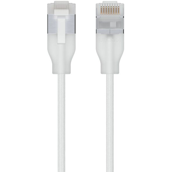 Ubiquiti UACC-Cable-Patch-EL-C6A-3M-W, 3 μ, Cat6a, RJ-45, RJ-45, Διαφανές, Λευκό