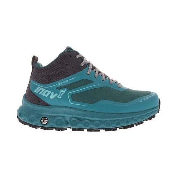 Γυναικεία παπούτσια πεζοπορίας Inov-8 RocFly G 390 GTX - pine/teal/slate